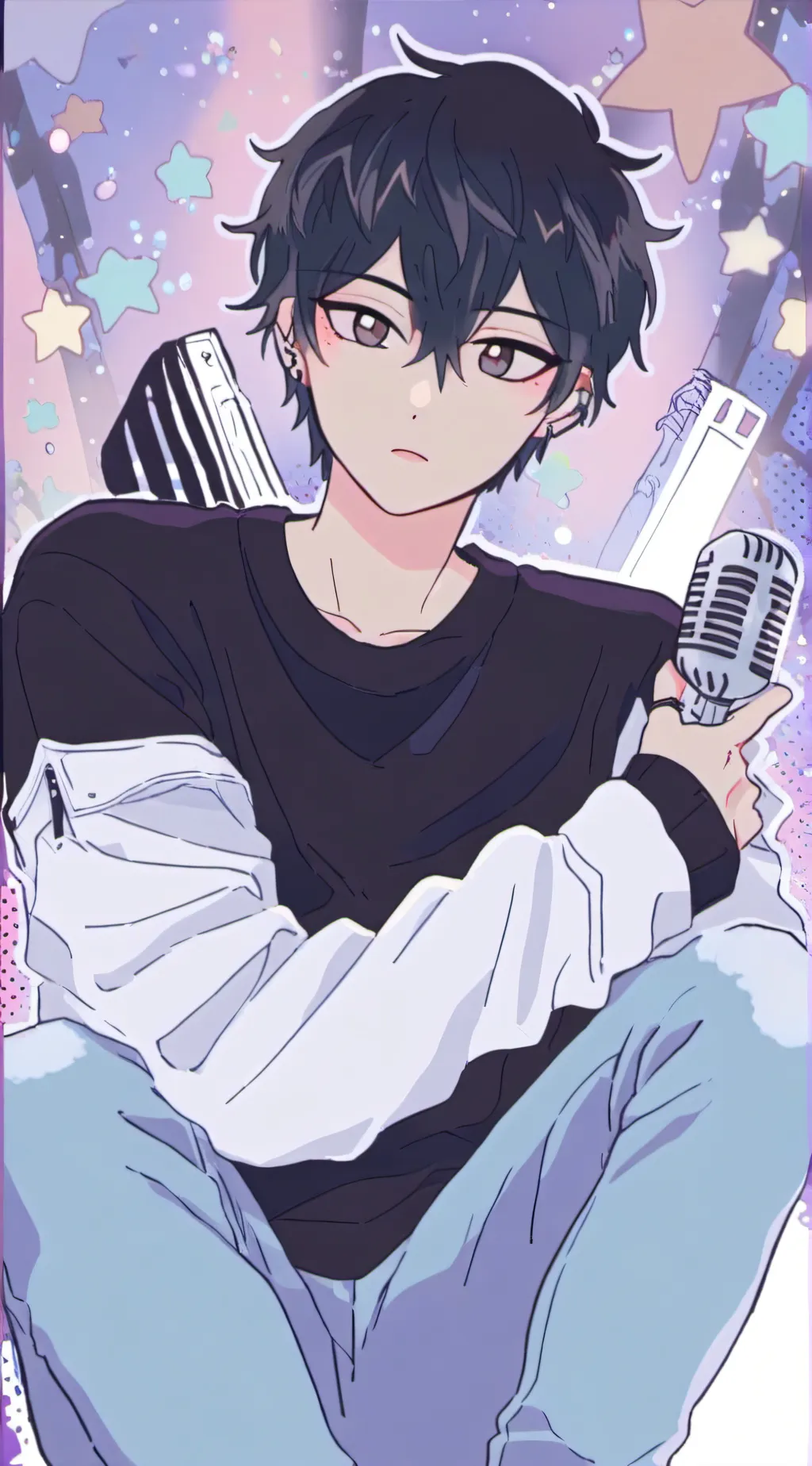 ai character: Mic background