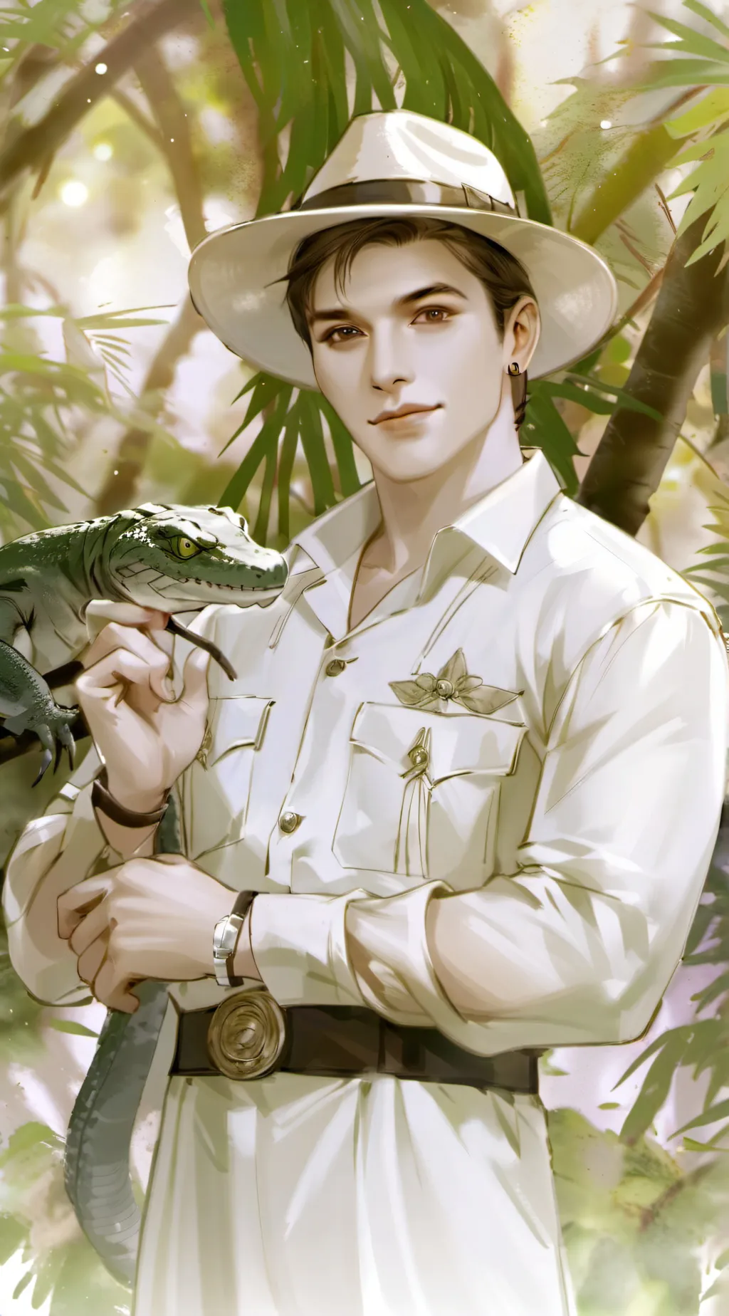 ai character: Steve Irwin background