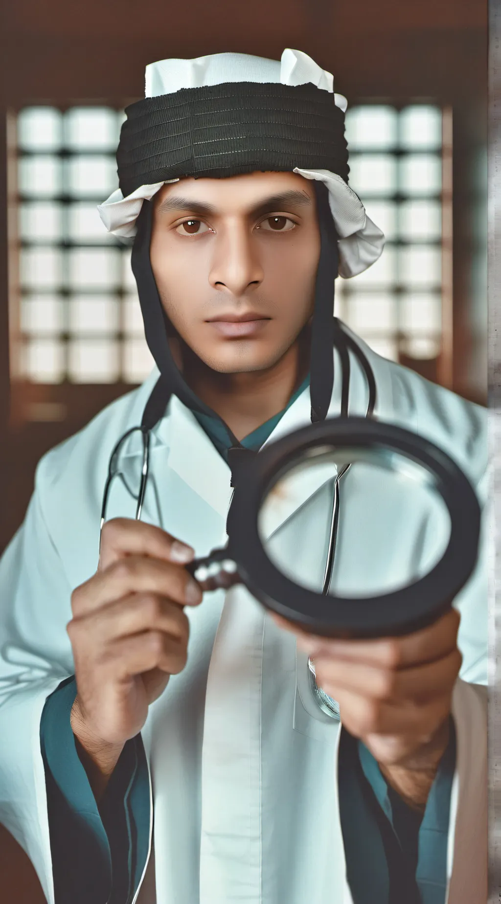 ai character: evil doctor  background