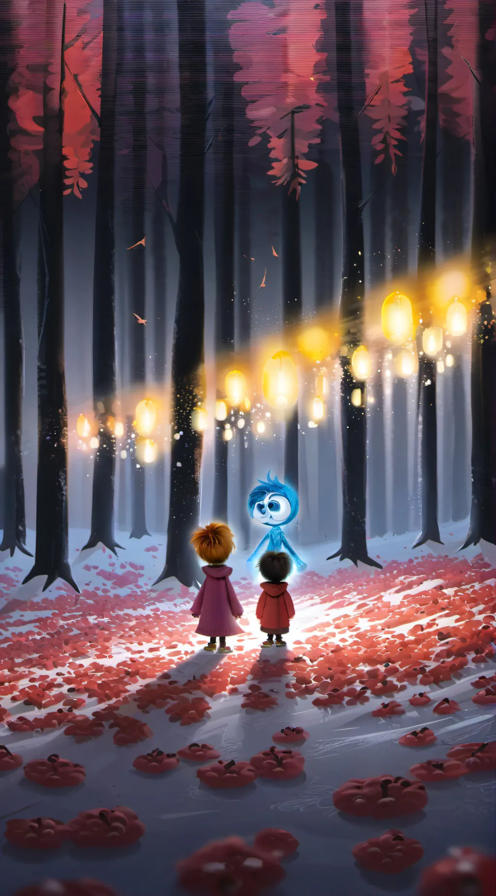 ai character: Inside out 2 background