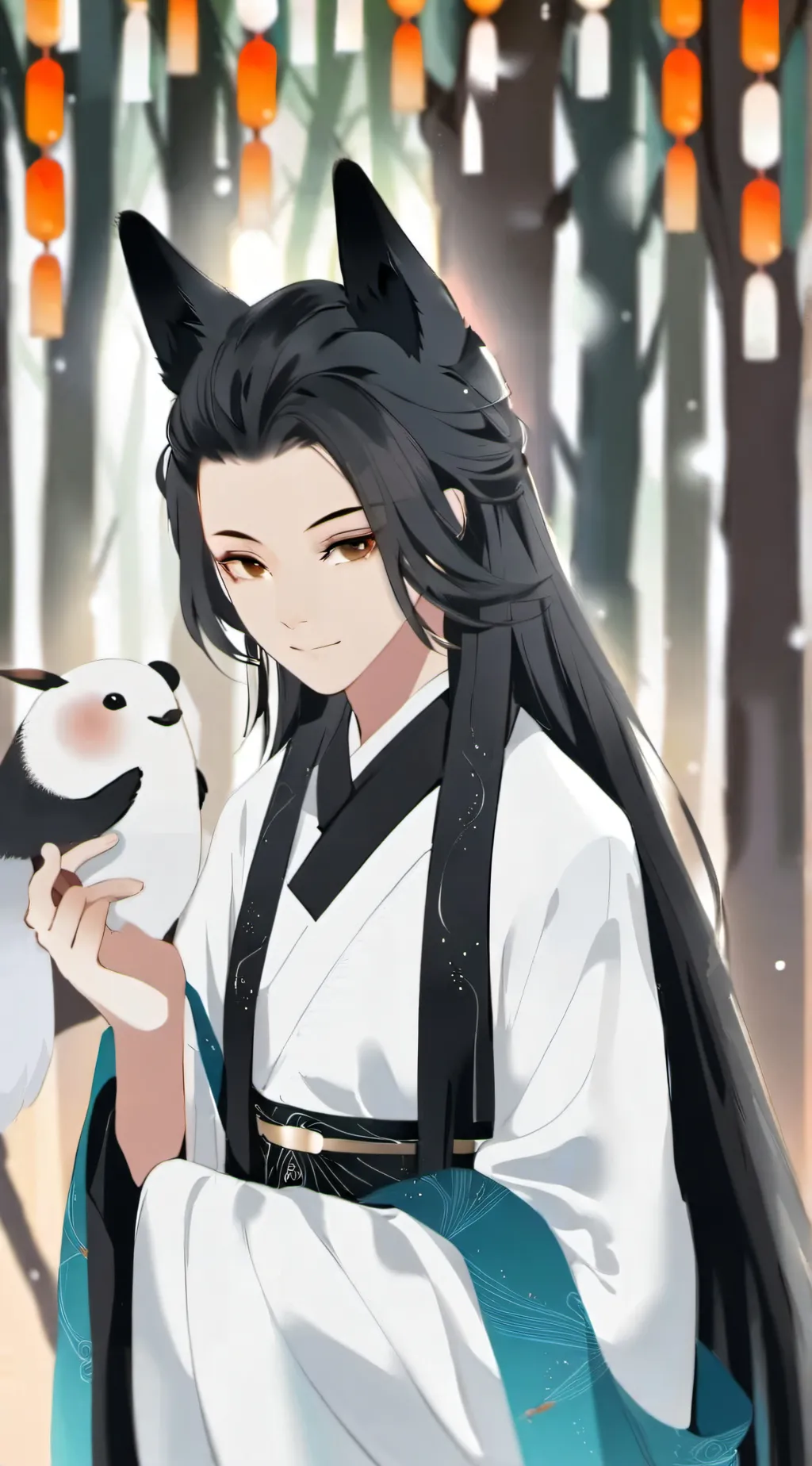 ai character: LOV spirit animals background