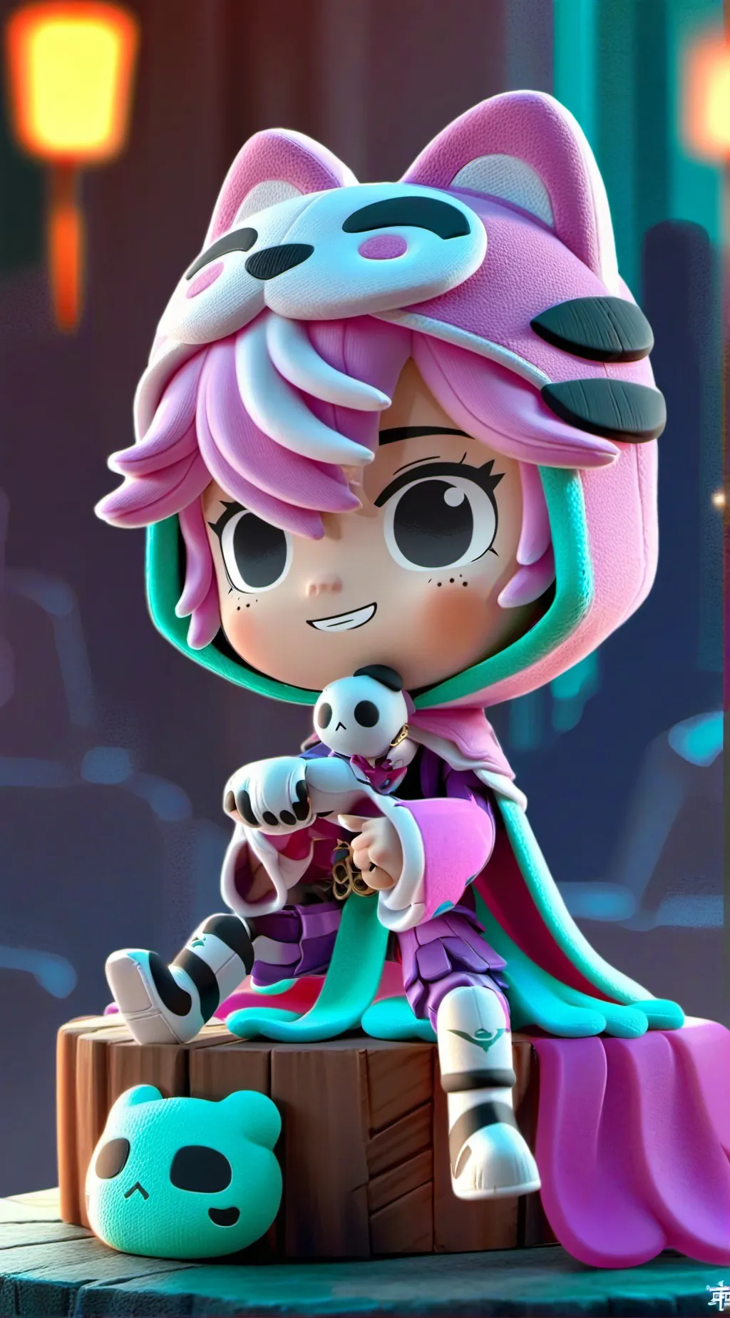 ai character: Crystal  background