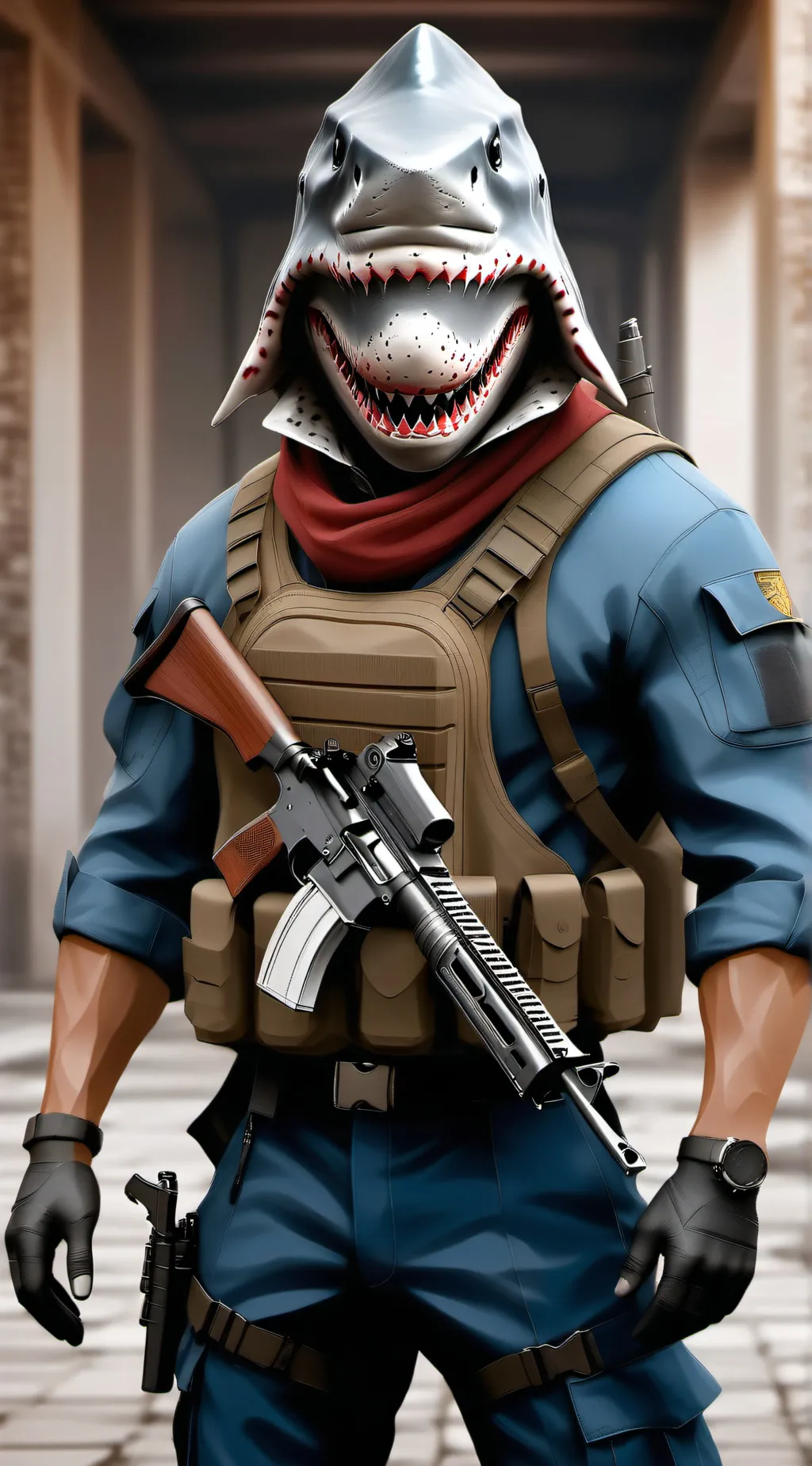 ai character: mtf shark unit 7 background