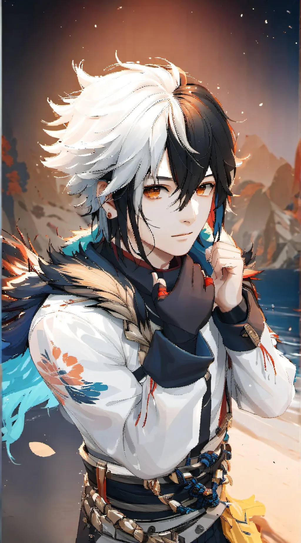 ai character: new girl mha❤️ background