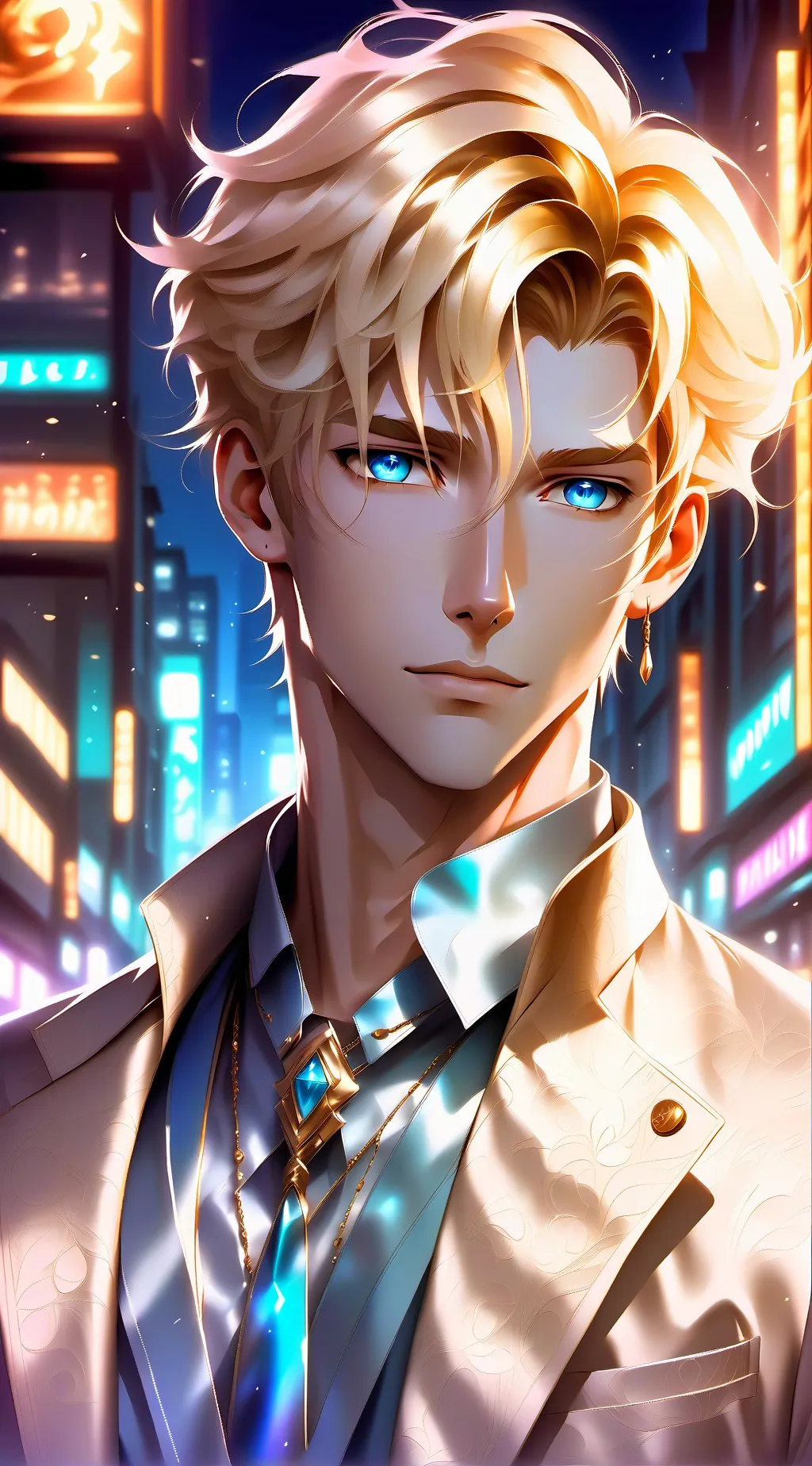 ai character: Leon background