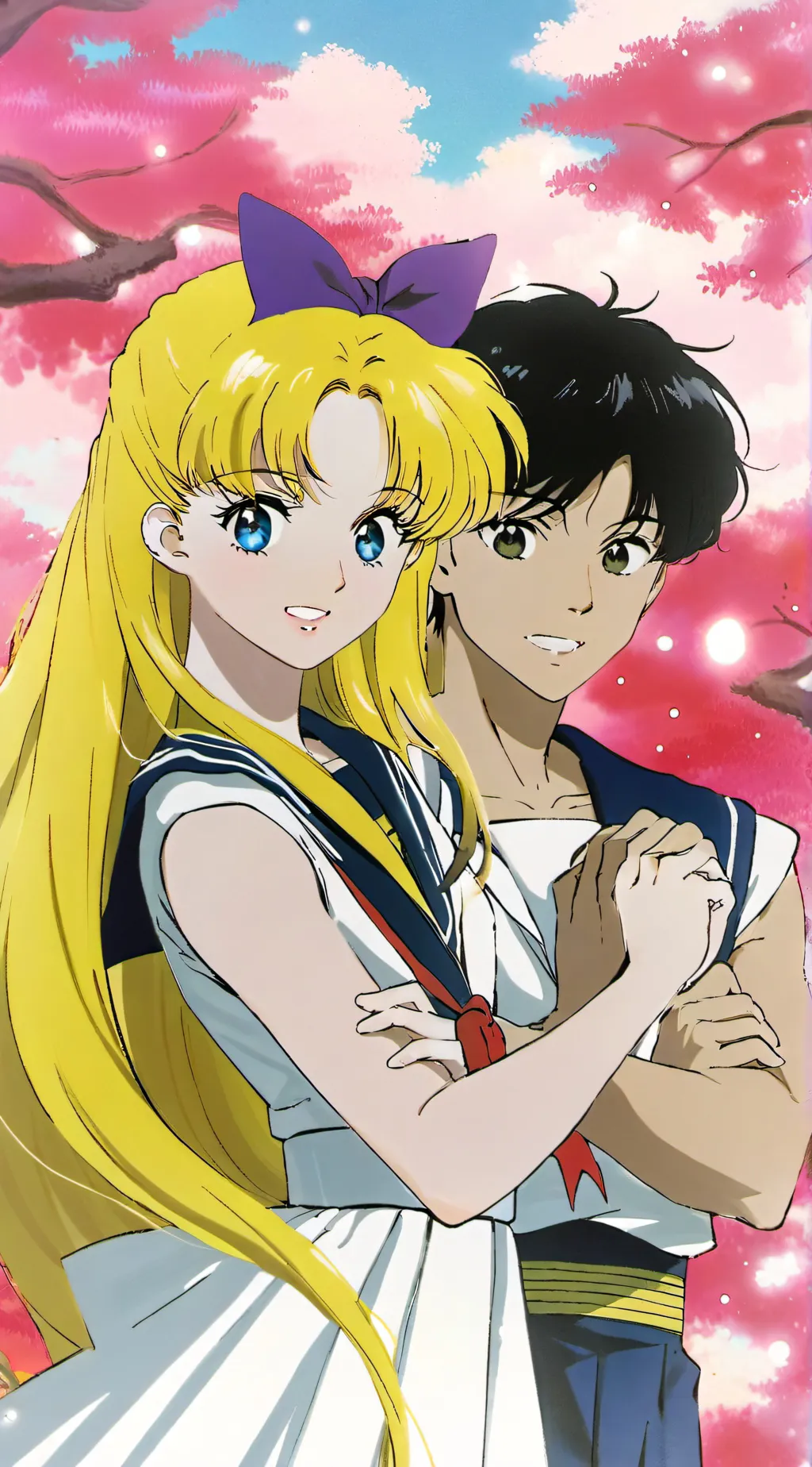 ai character: Mamoru and usagi background
