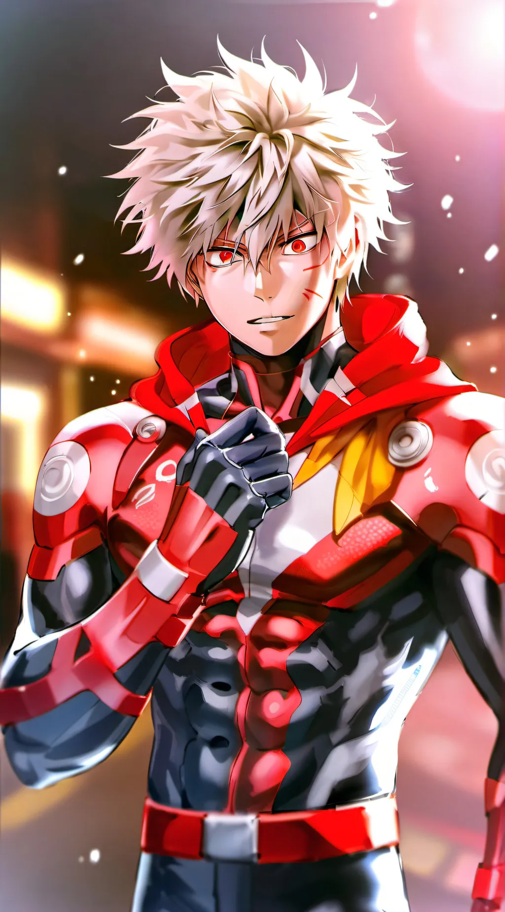 ai character: bakugo  background