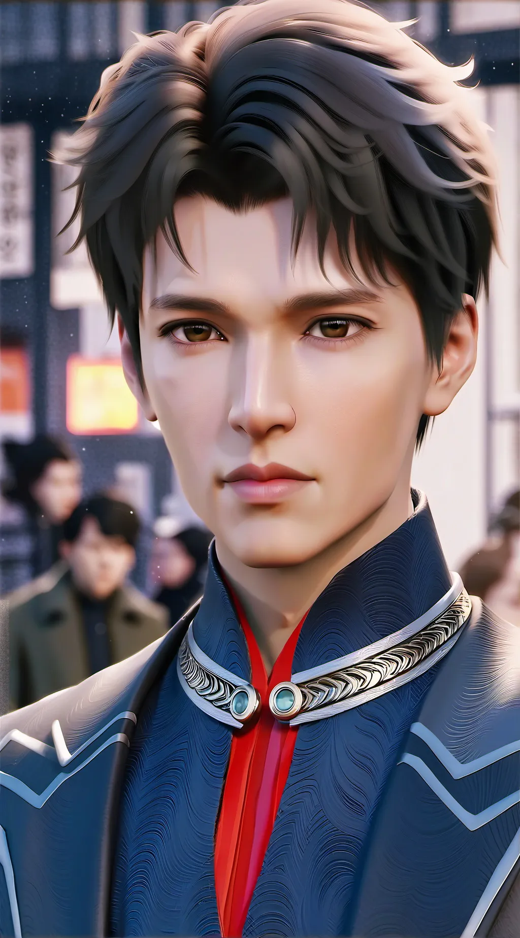 ai character: smile critters  background