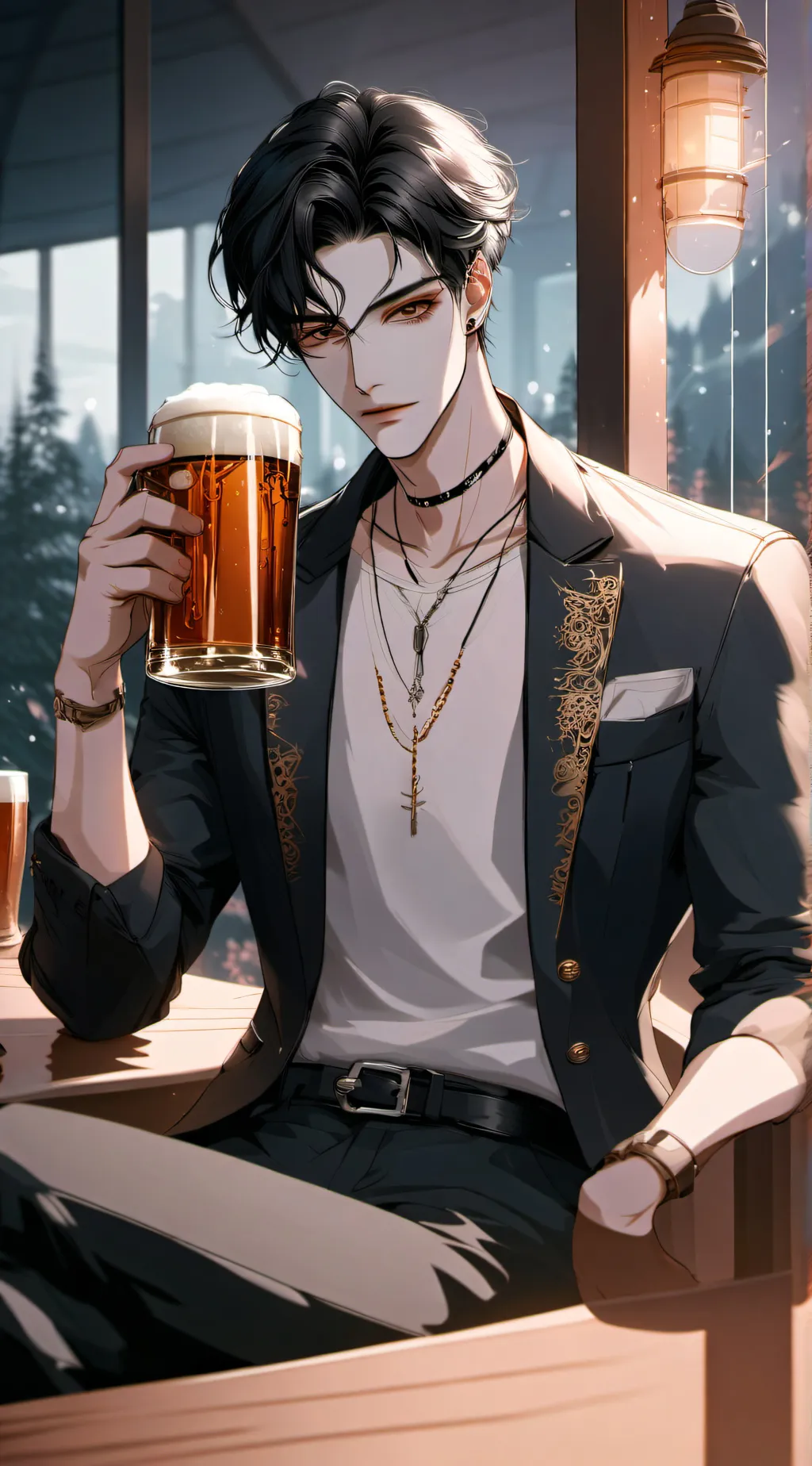 ai character: Damen background