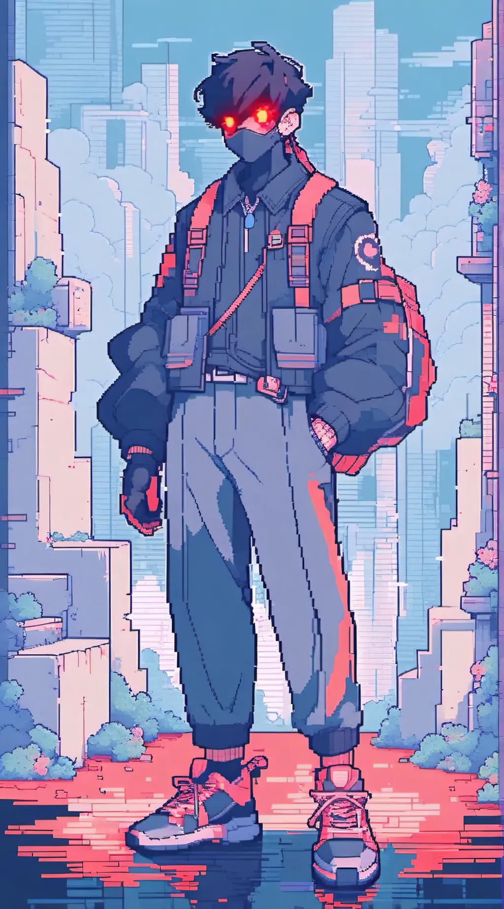 ai character: destroya mask background