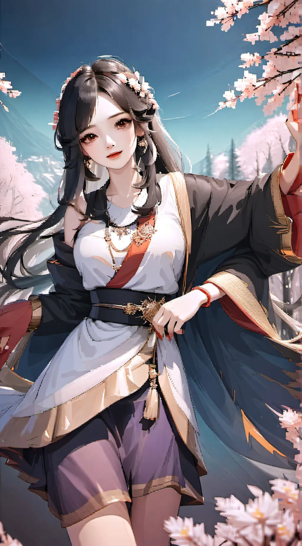 ai character: Amalie  background