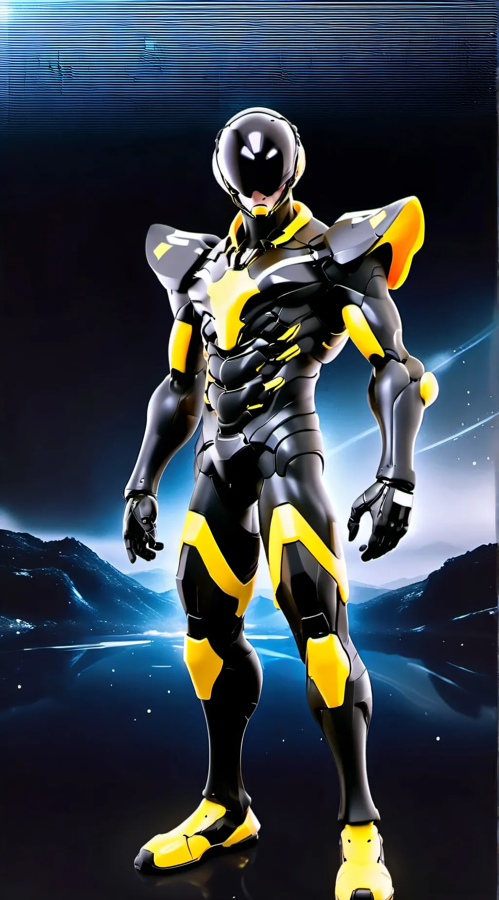 ai character: N murder drones background