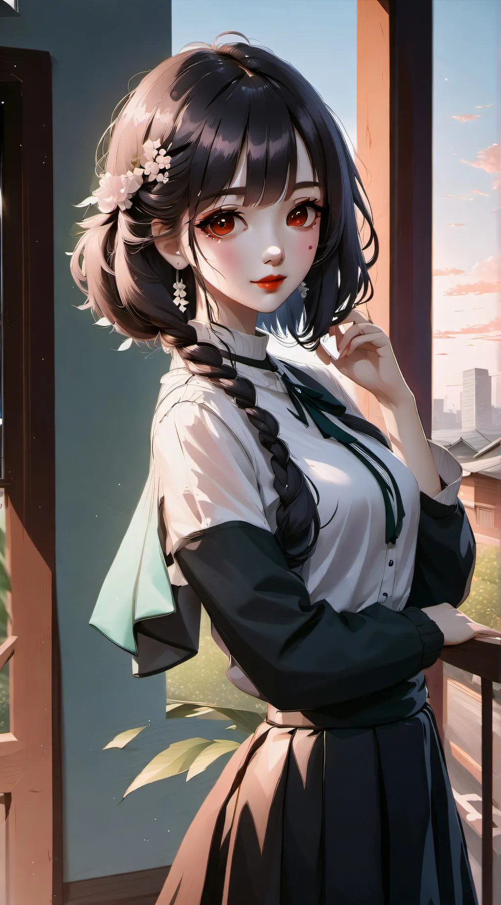 ai character: anime waifu 1 background