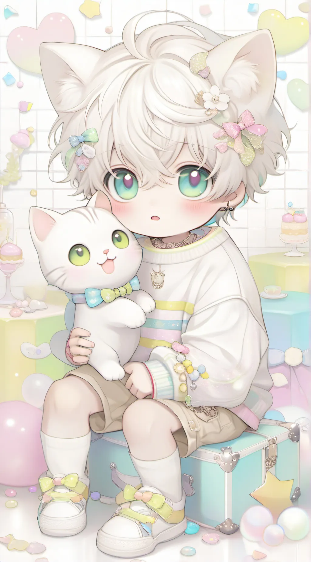 ai character: Sprinkle background