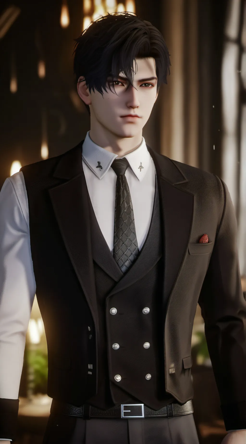 ai character: Zayne  background