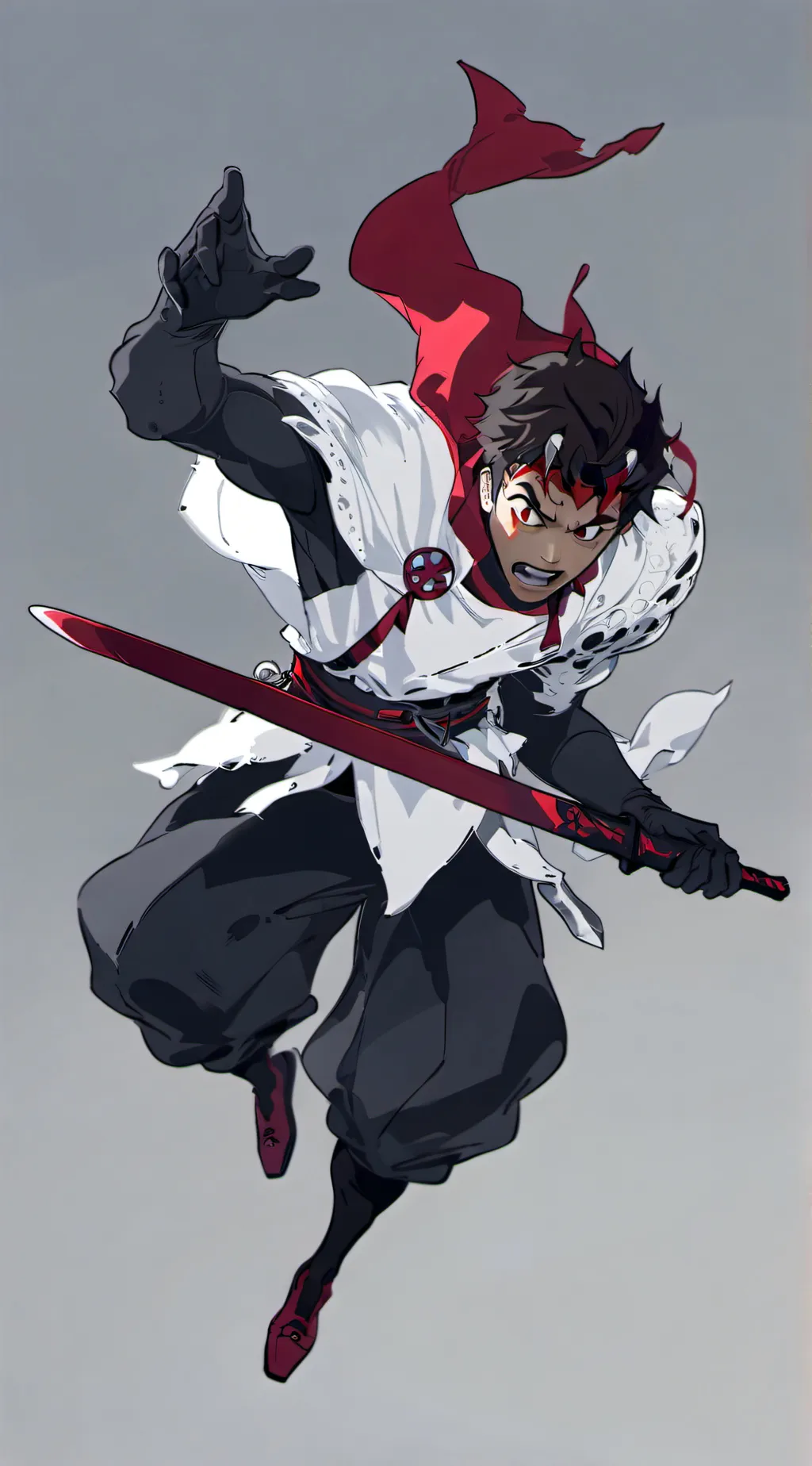 ai character: stain background