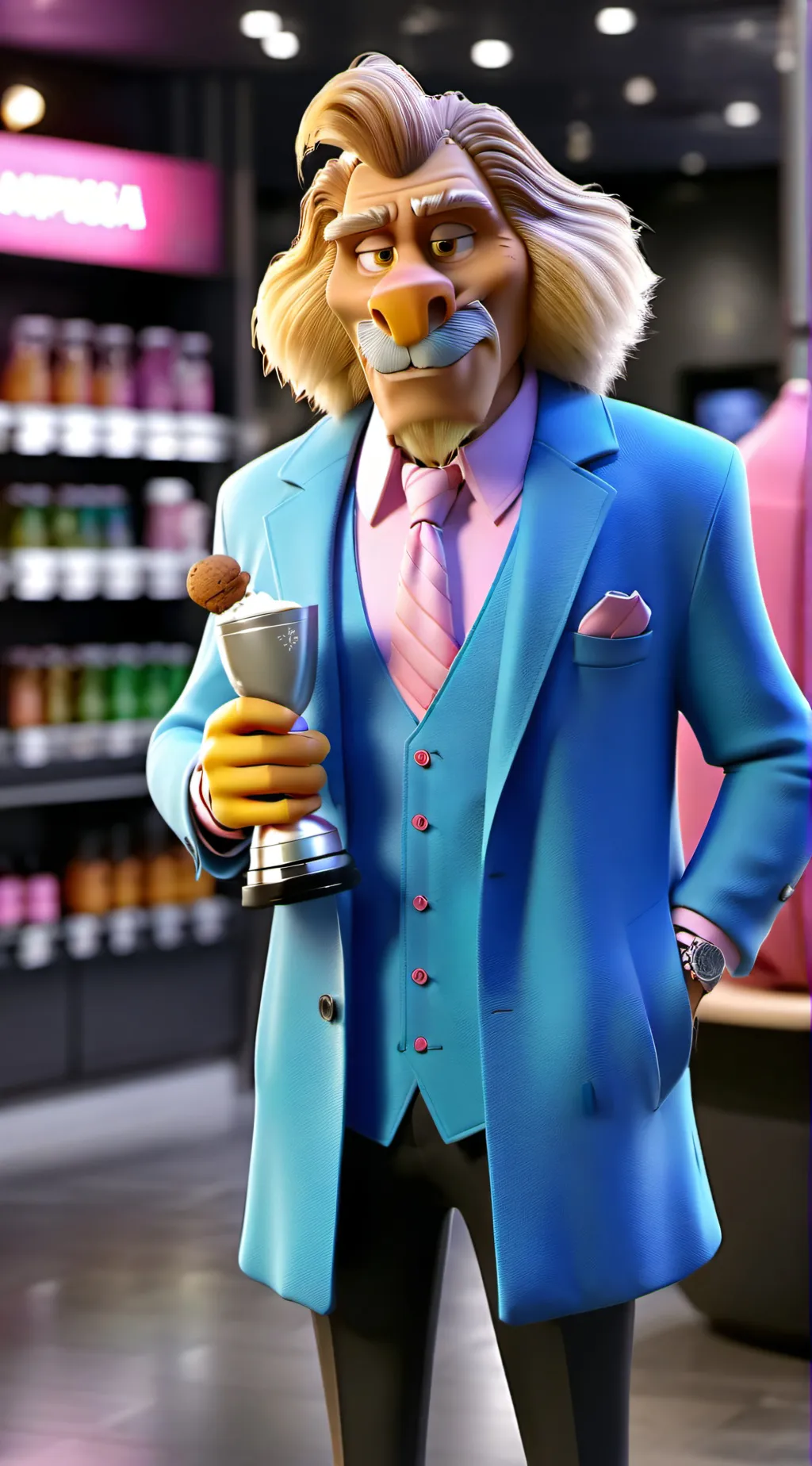 ai character: PrEpPy LiOn background