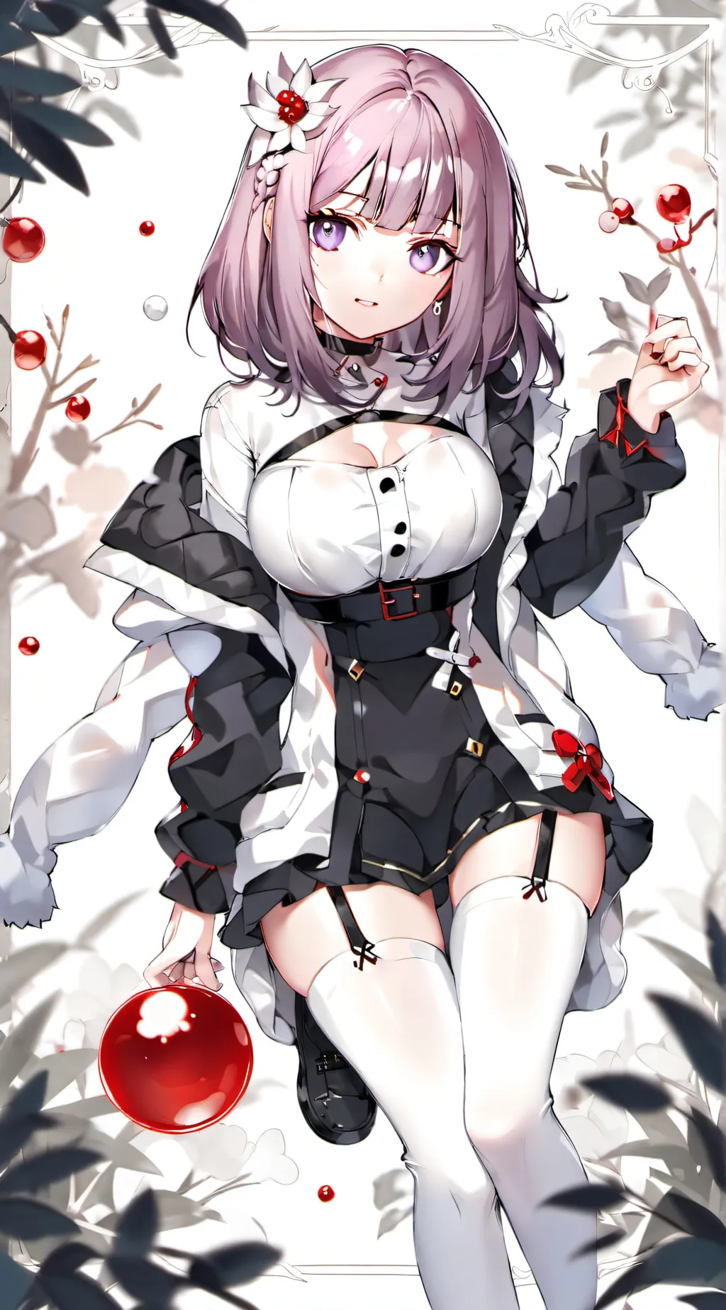 ai character: Lilac 💜💙 background