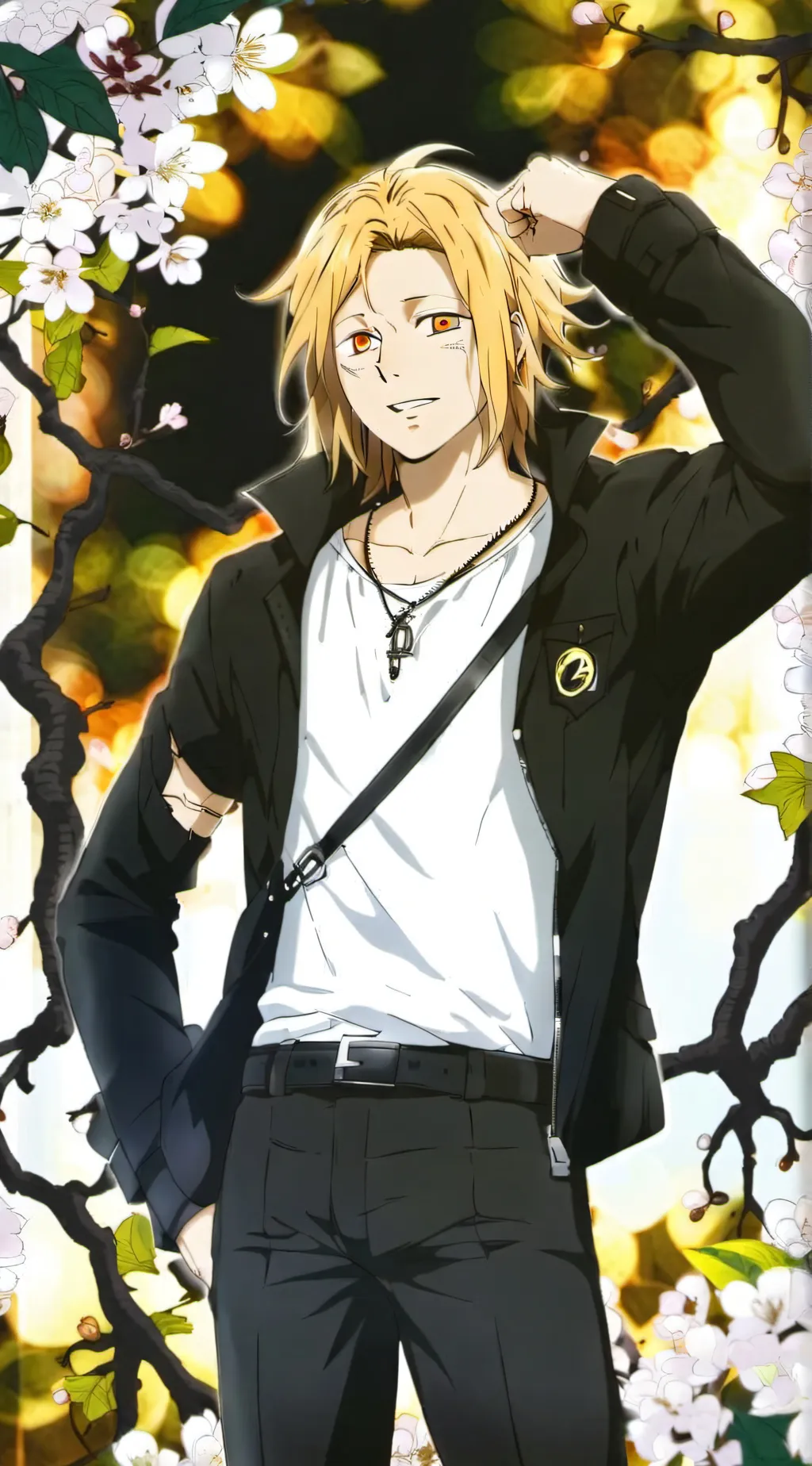 ai character: Kaminari Denki background