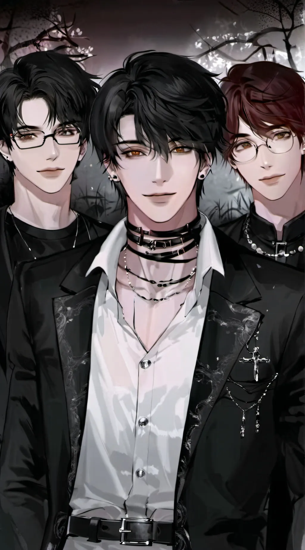 ai character: Simon,Dylan,Oliver background