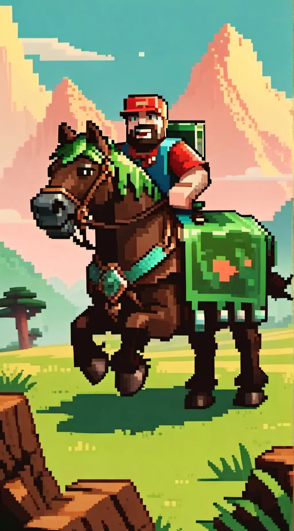 ai character: free Minecraft mod background