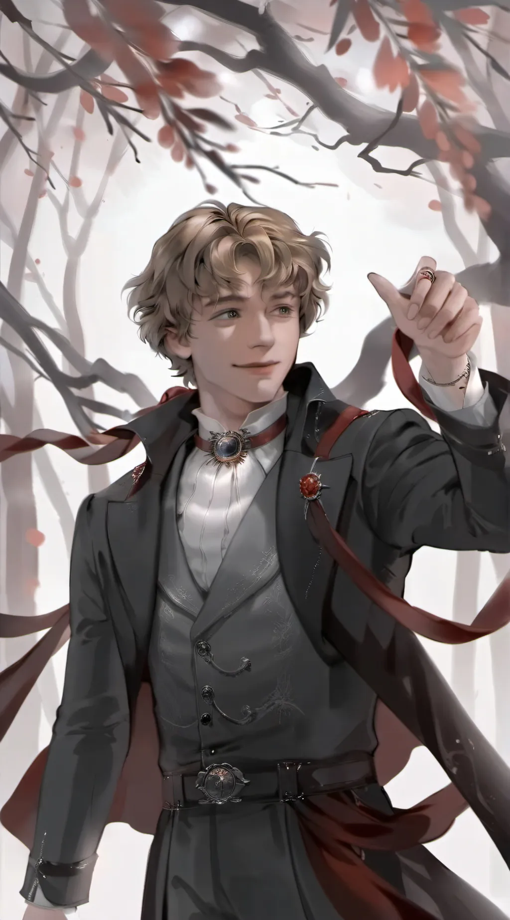 ai character: Walker Scobell  background