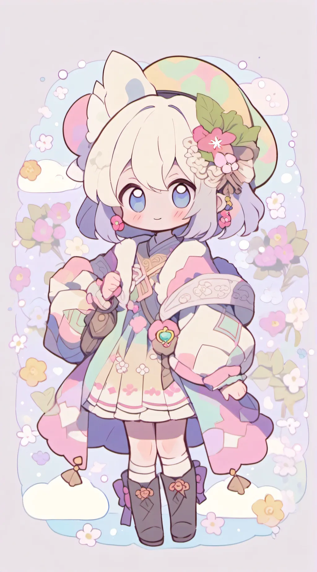 ai character: cute background