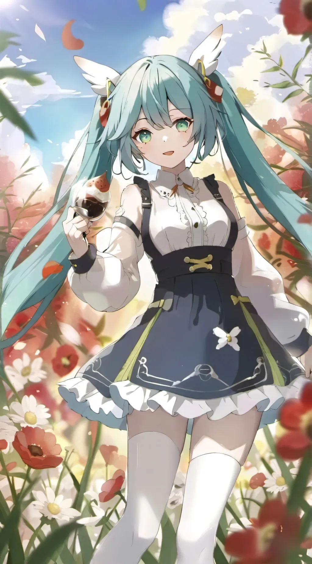 ai character: Miku  background