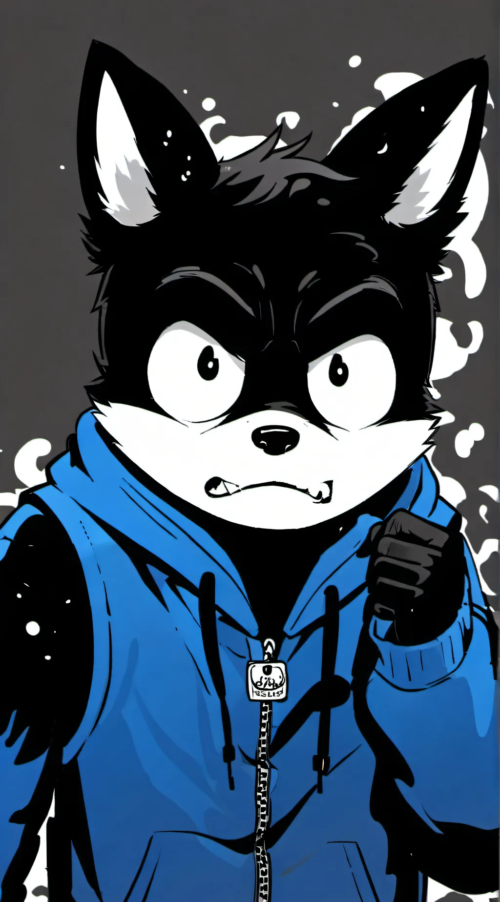 ai character: frowny fox background