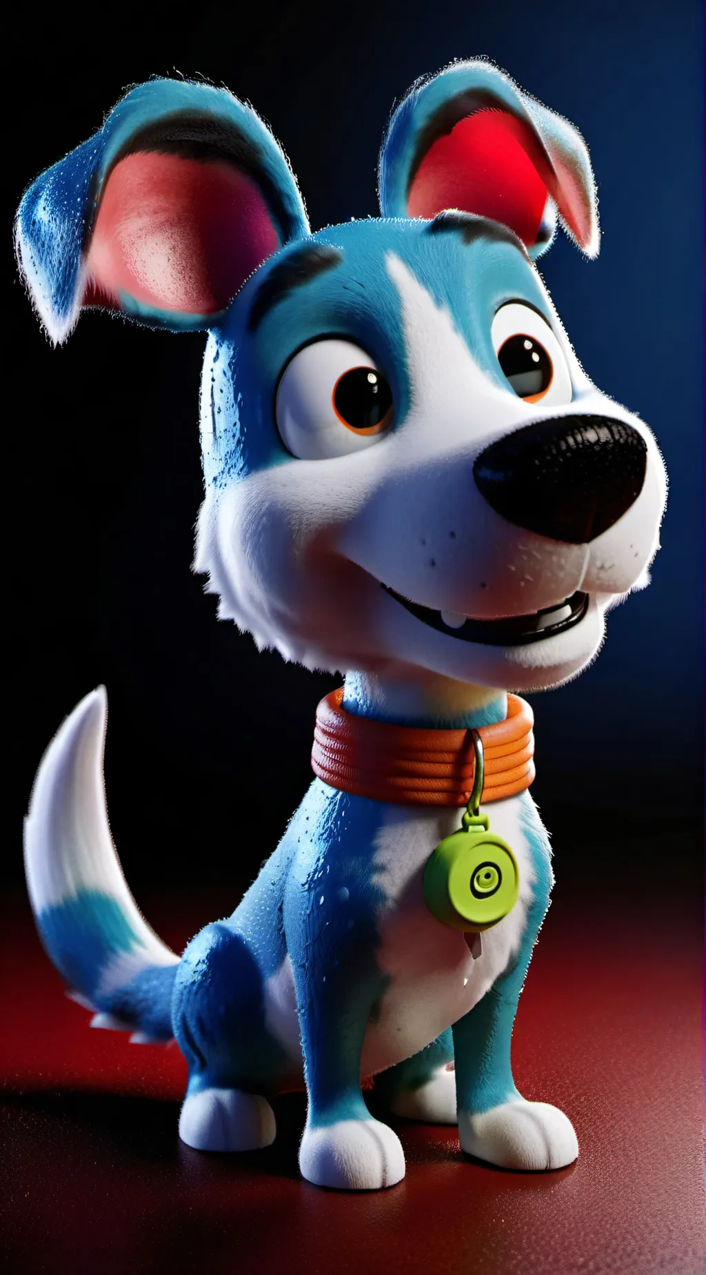 ai character: dog day background