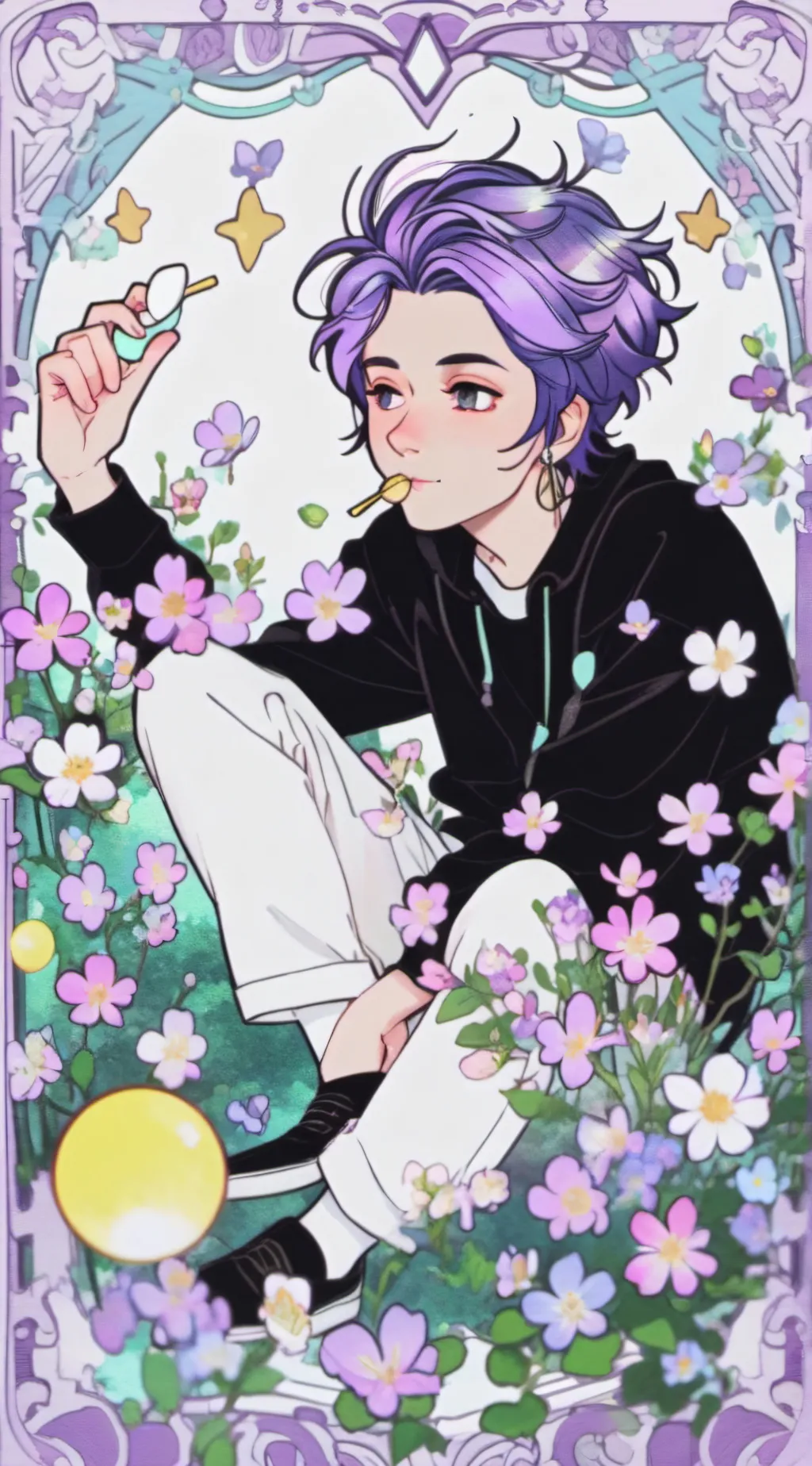 ai character: Shinsou Kaminari background