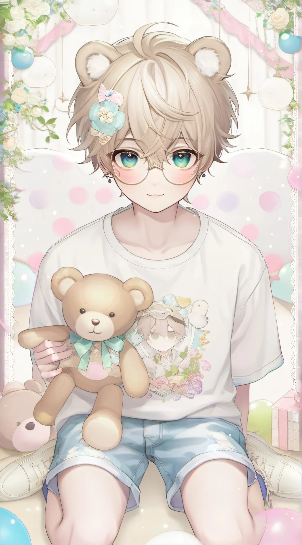 ai character: Moon background