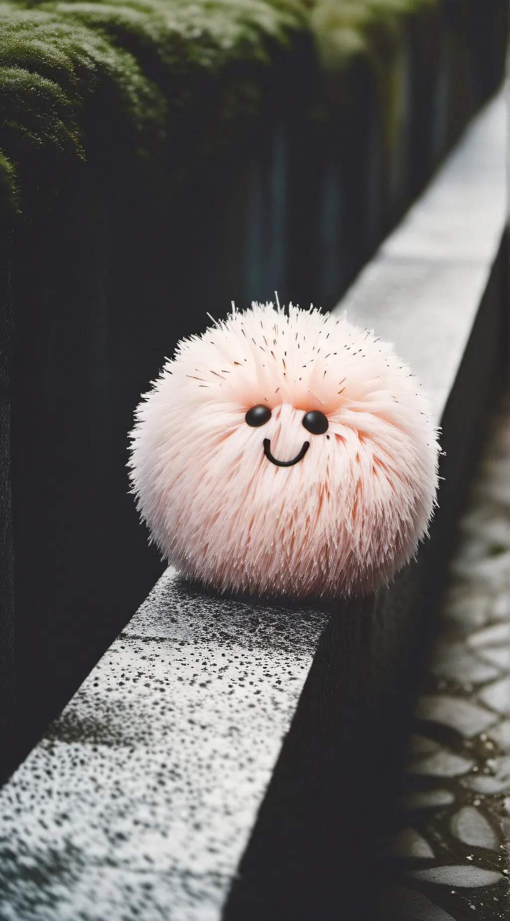 ai character: cotton ball background