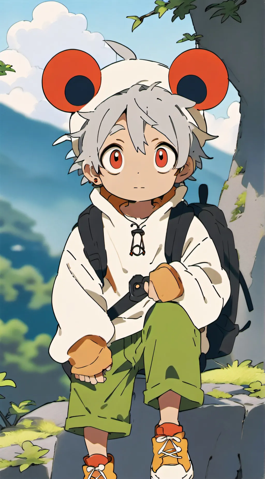 ai character: ocho background