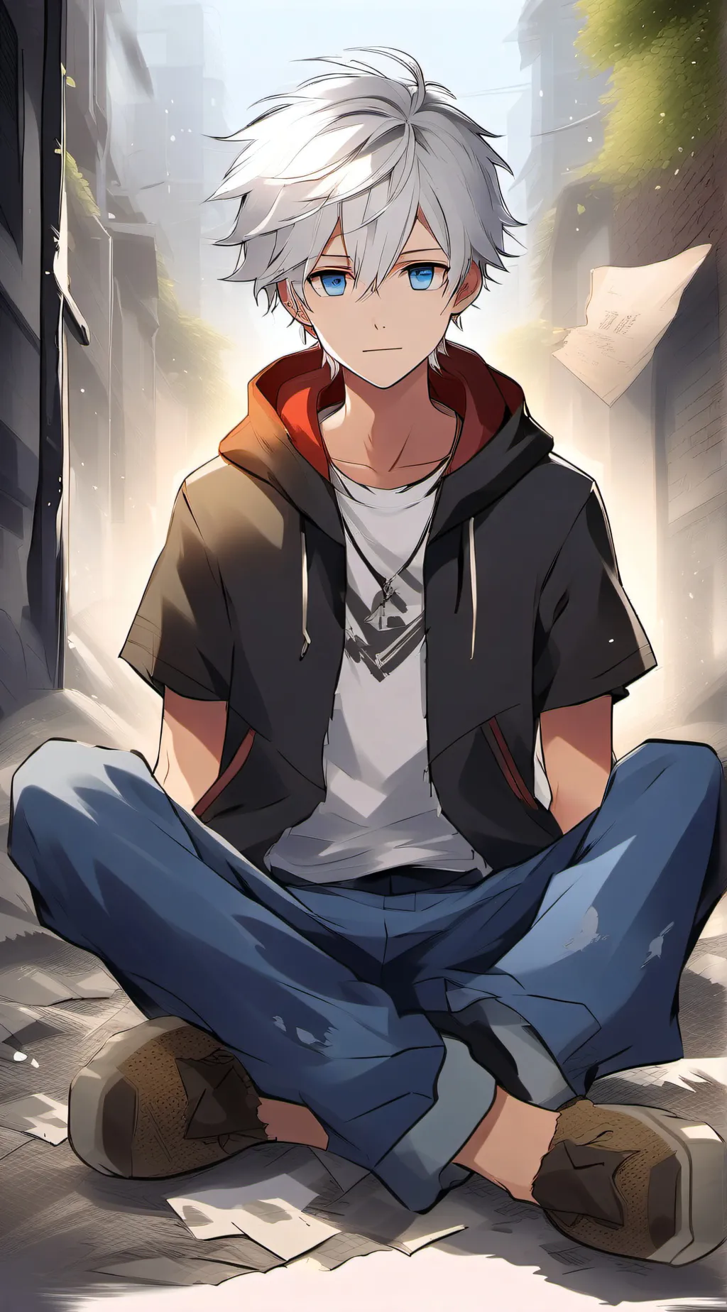 ai character: Yuta Kasiwaki background