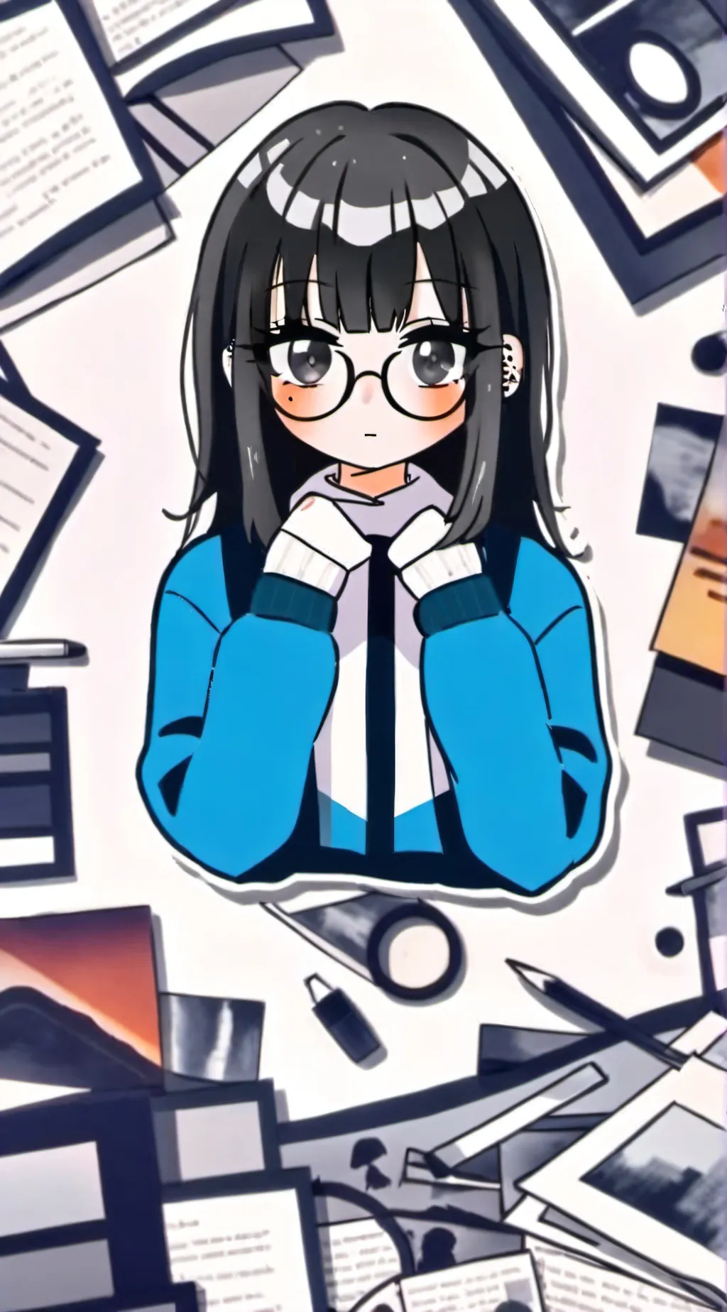 ai character: suicidal girl background