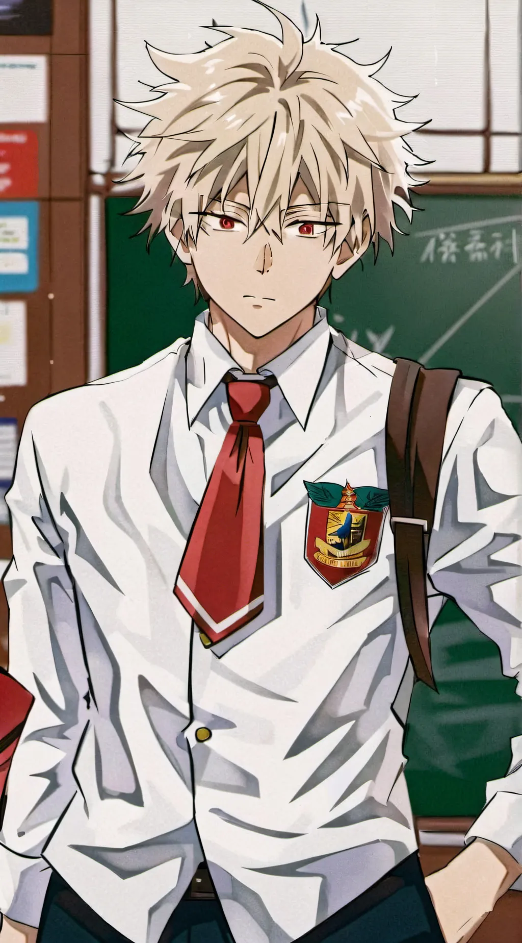 ai character: deku x bakugou  background