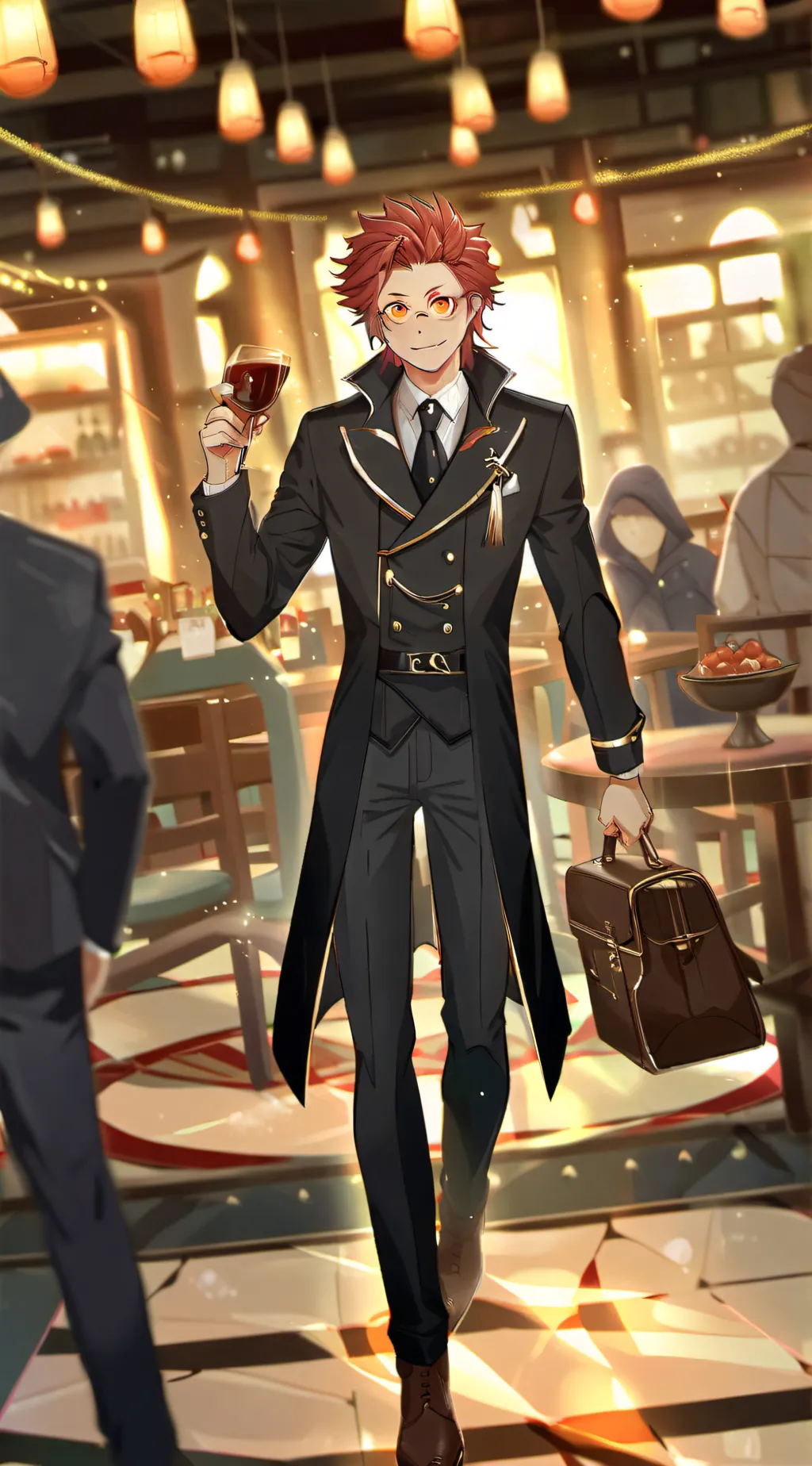 ai character: Kirishima  background