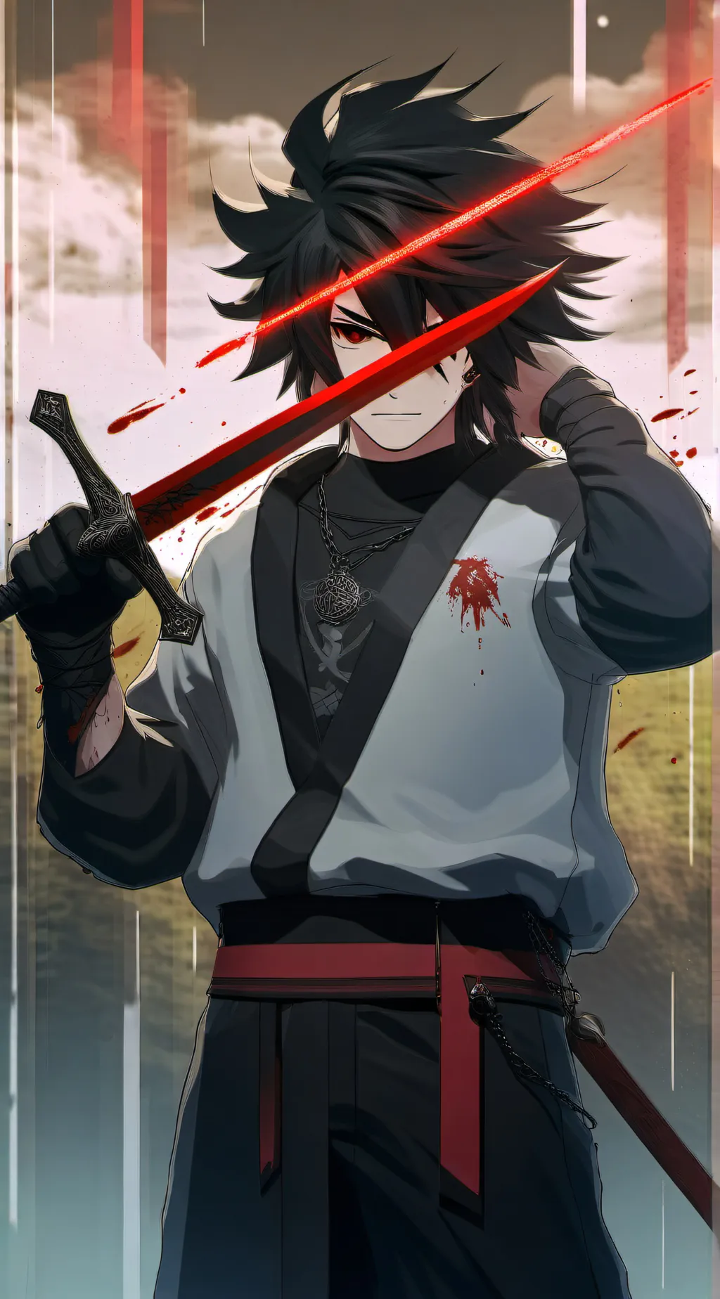 ai character: Demon slayer  background