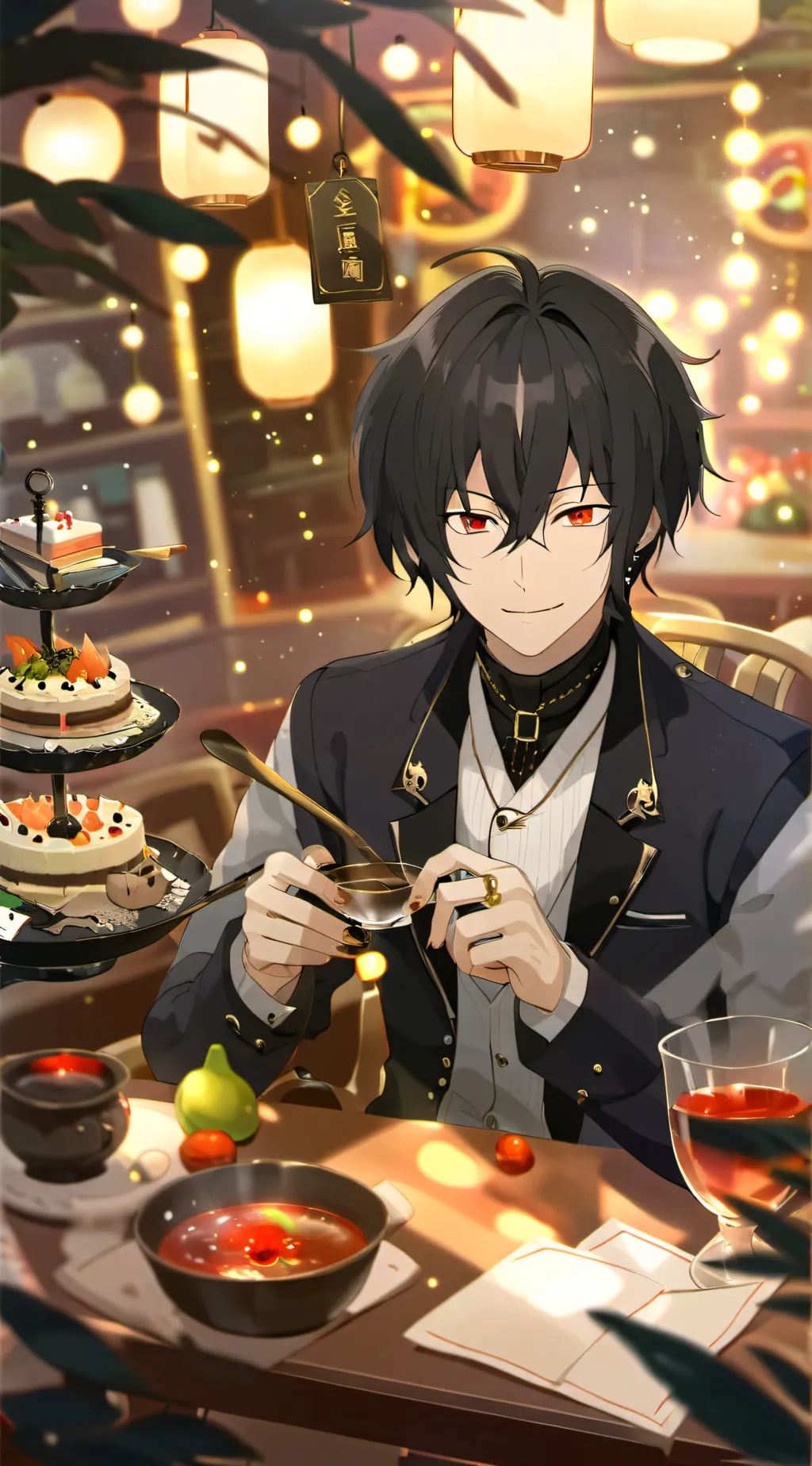 ai character: Osamu Dazai background