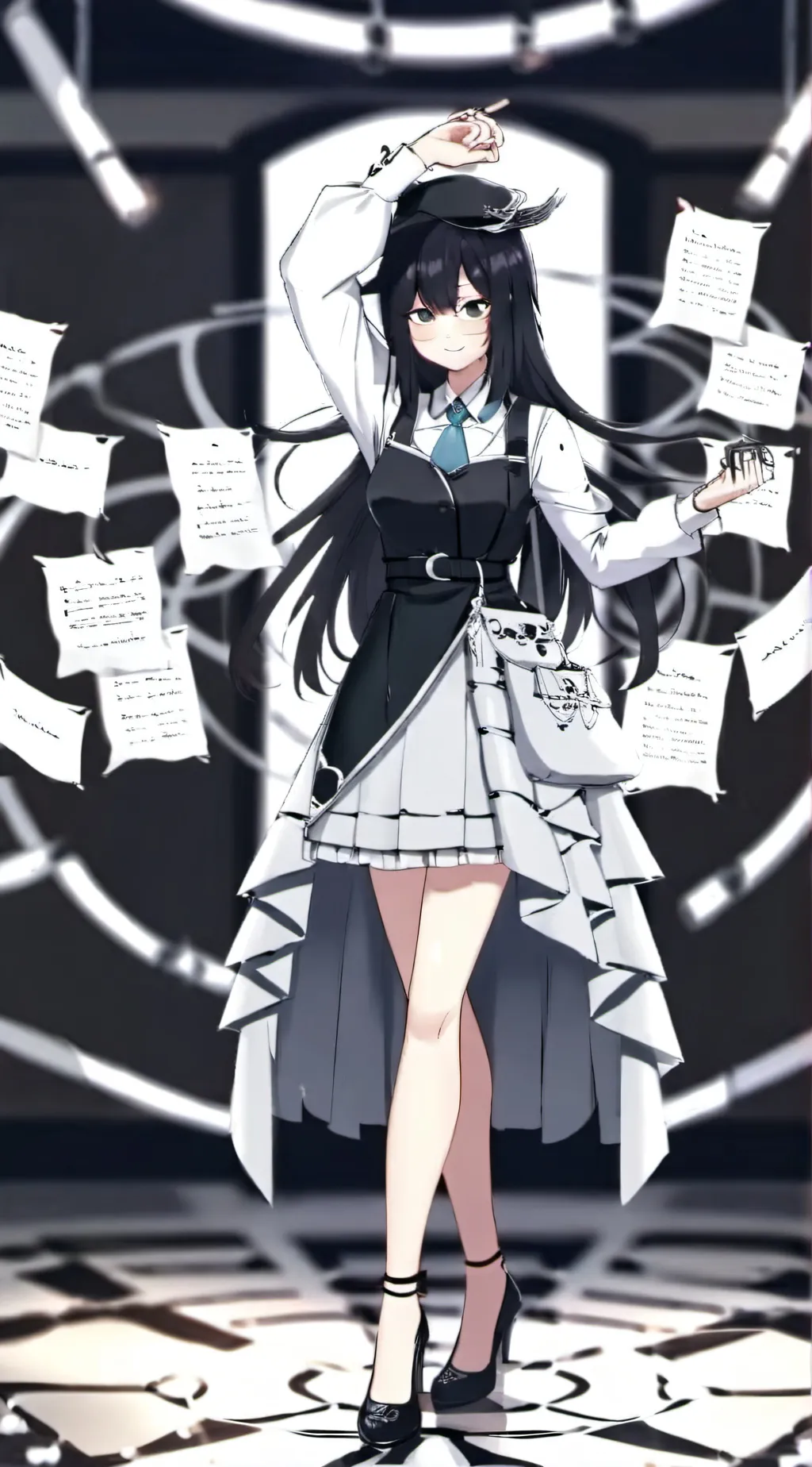 ai character: Miss Circle background