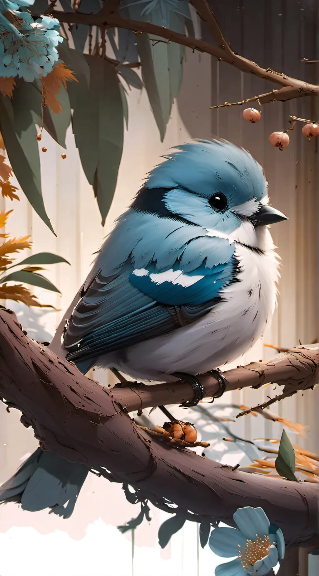 ai character: Evie the bird background