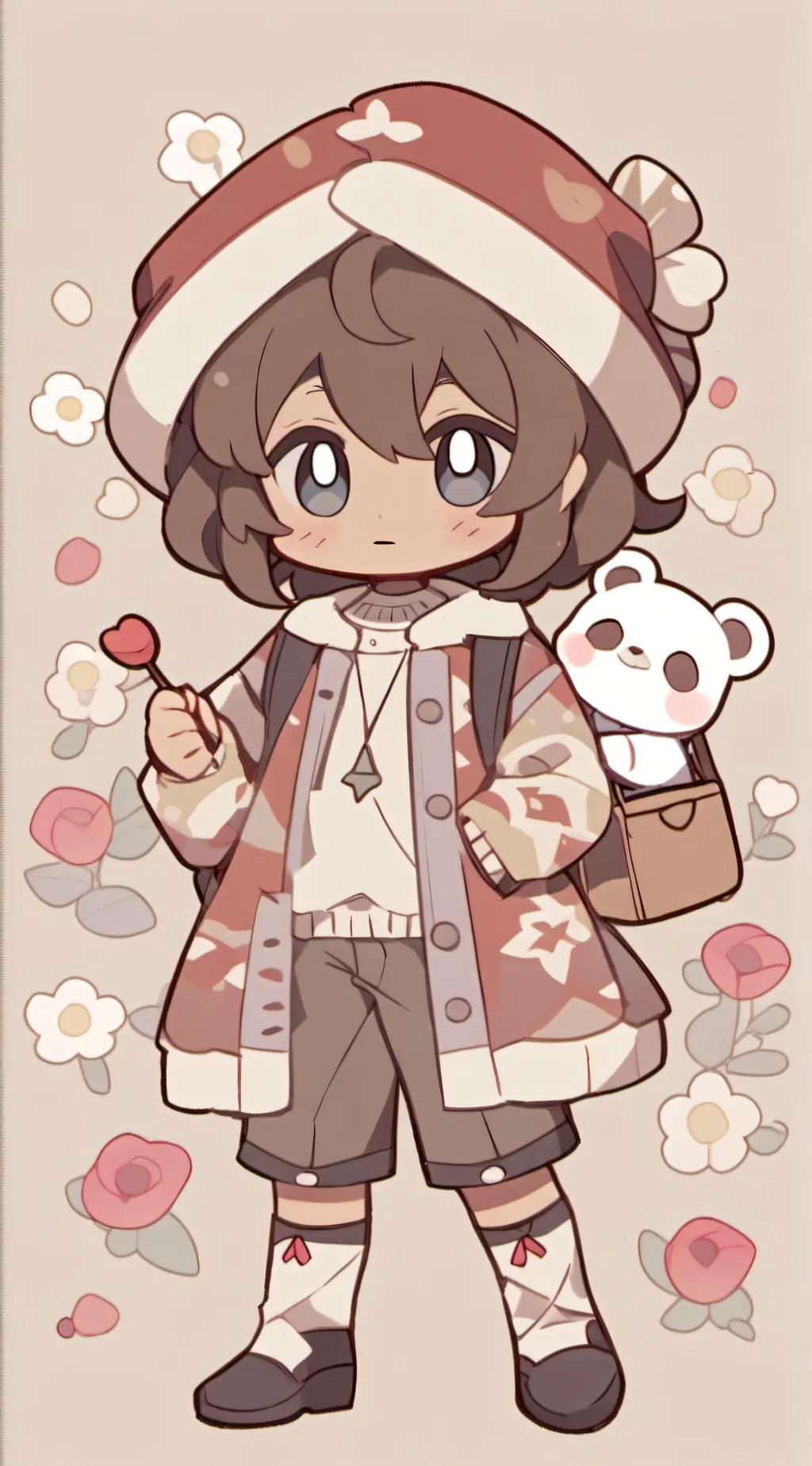 ai character: random ting background