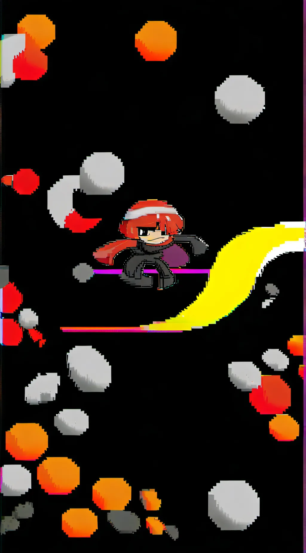 ai character: Burned haori 🤕 background