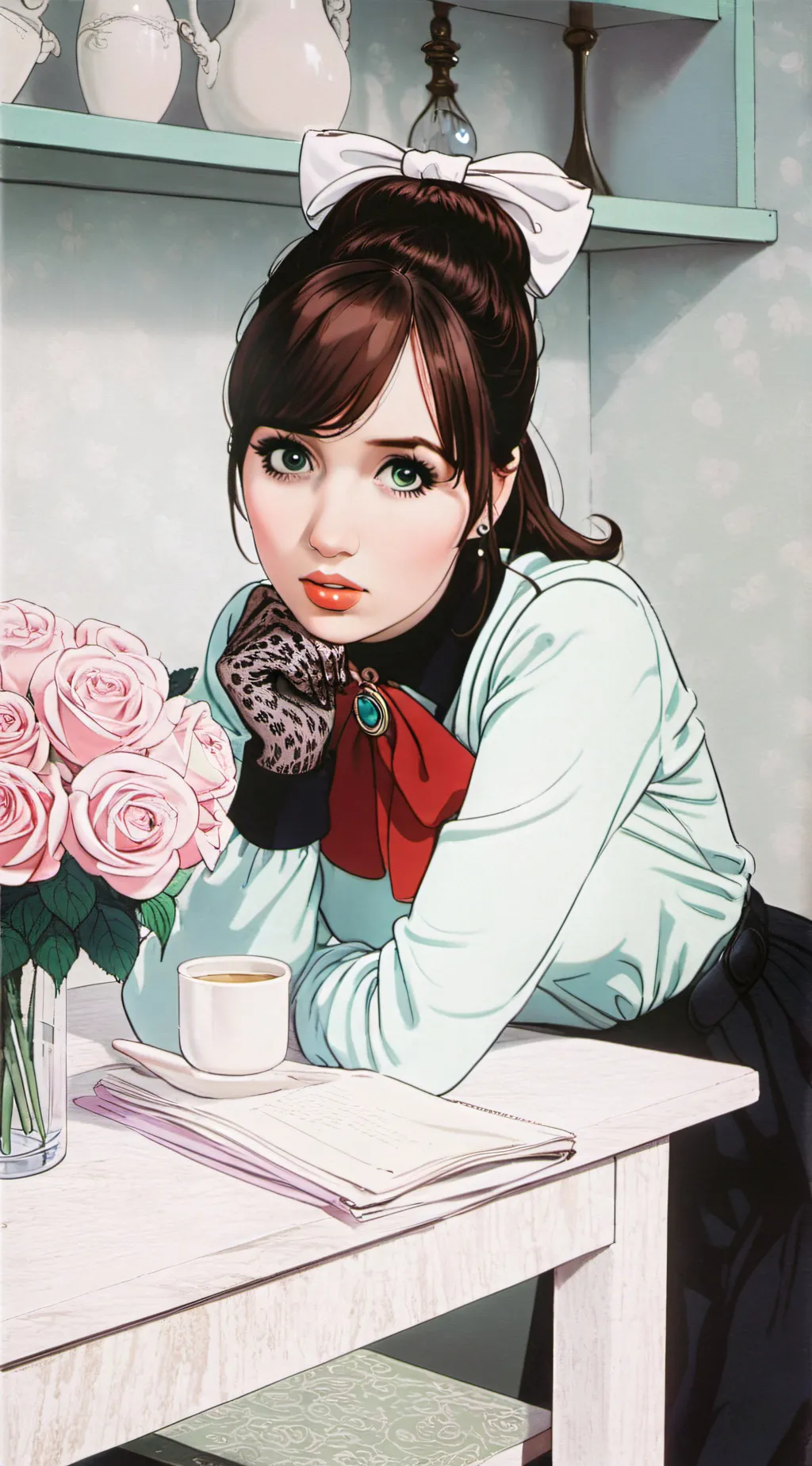 ai character: Allison  background