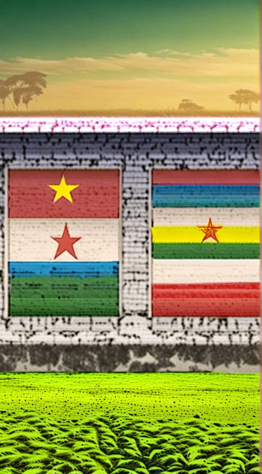 ai character: Countryballs World background