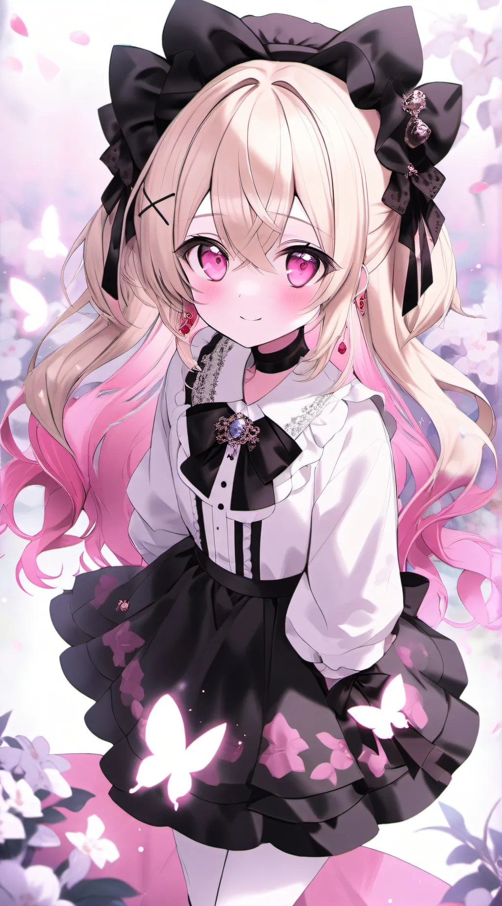 ai character: Namine nakimura  background