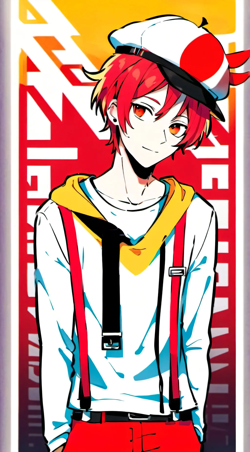 ai character: Jax (Emojii heat)  background