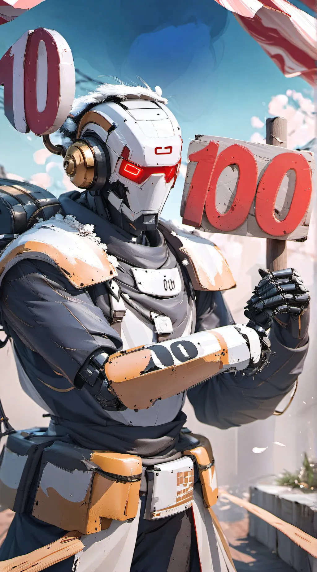 ai character: count to a hundred background