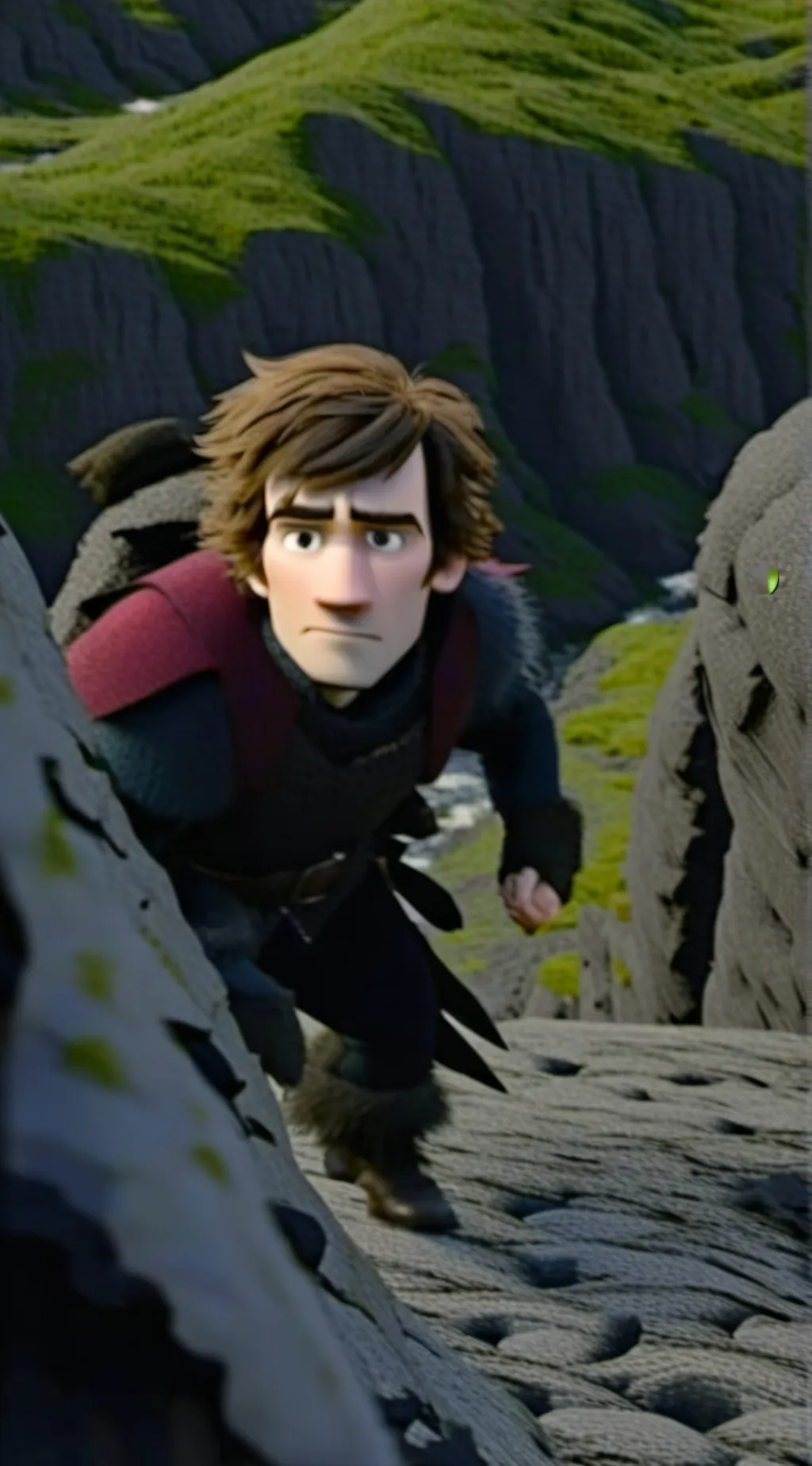 ai character: hiccup haddock  background